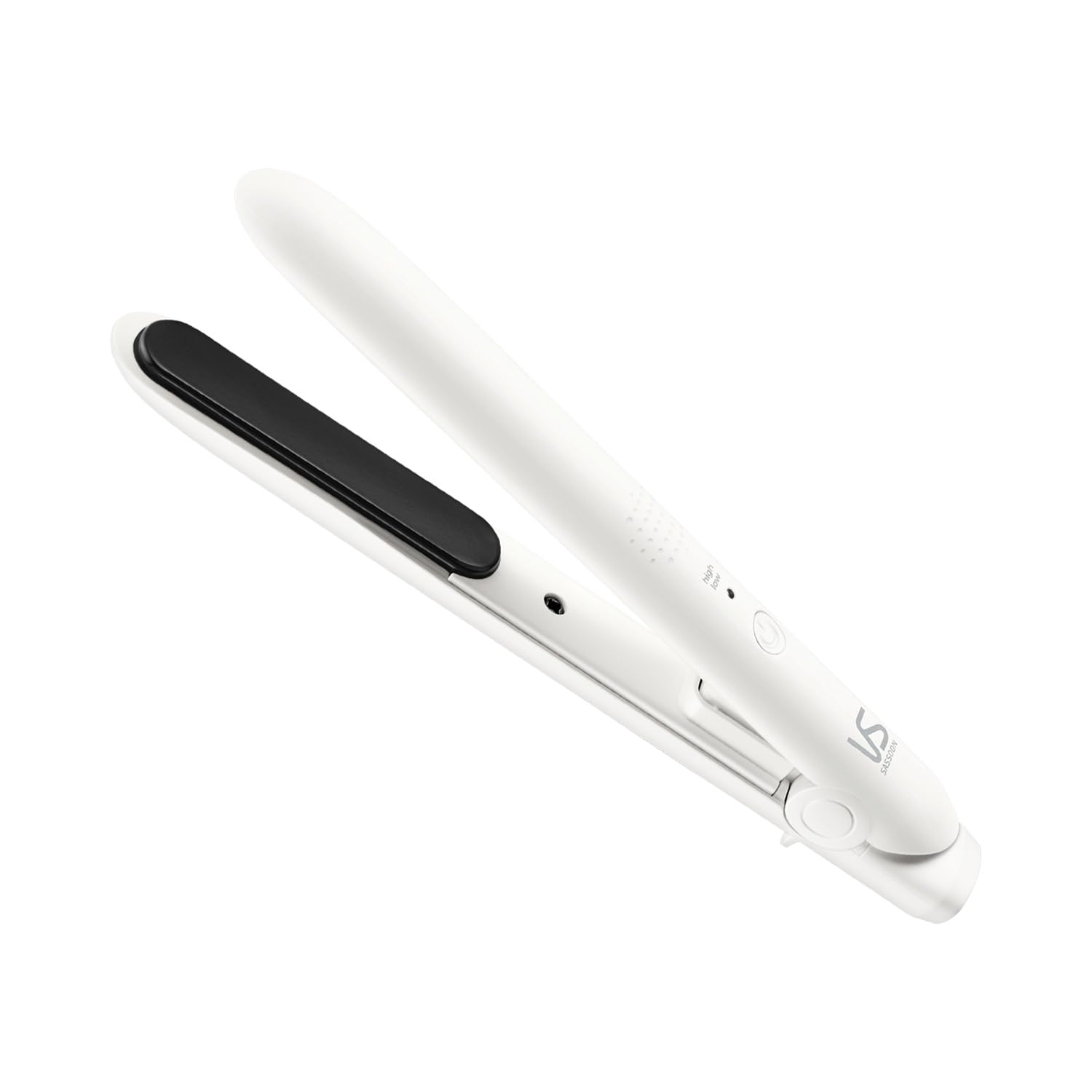 

Vidal Sassoon Portable Hair USB International Voltage 2 Temperature with White Straightener, Powered, Compatible, Settings, Pouch, VSI-1051/WJ белый