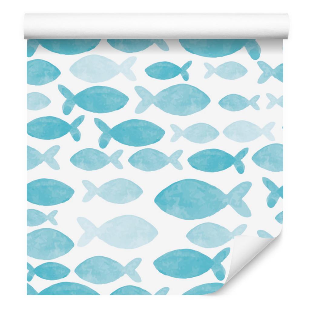 Watercolor Fish Wallpaper for Living Room and Bedroom 50x1000