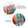Hair Claw Colorful Striped Design Back Head Hair Clip Anti-slip Teeth Strong Grip Shower Hair Clamp Versatile Use Hair Accessory