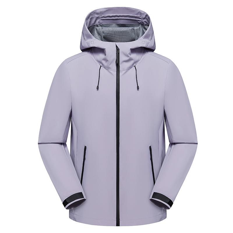 Unisex Spring Windproof Hooded Mountaineering Jacket with Custom Logo