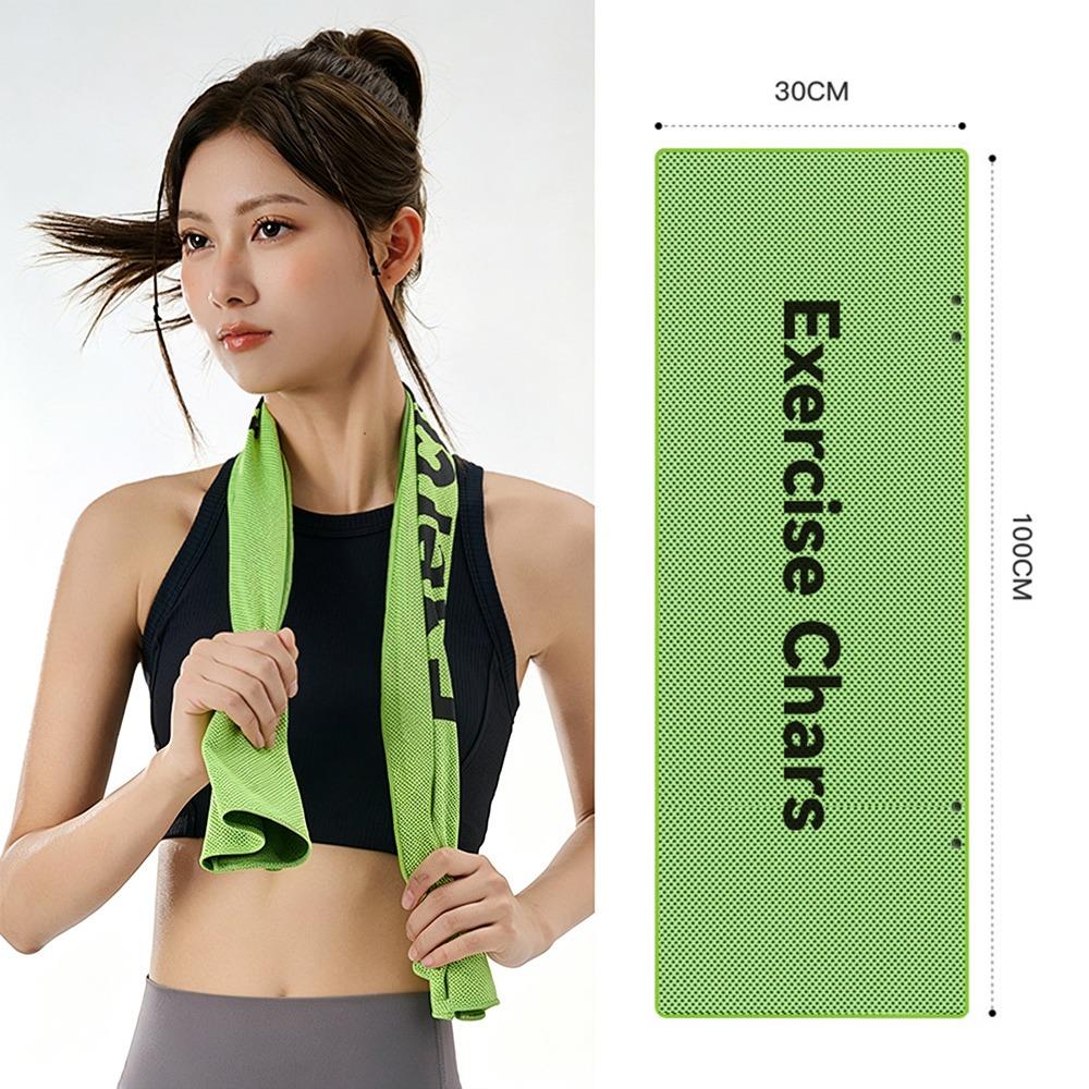 Quick Drying Cooling Towel Breathable Microfiber Towels New Yoga Swimming Gym Towel Summer Green