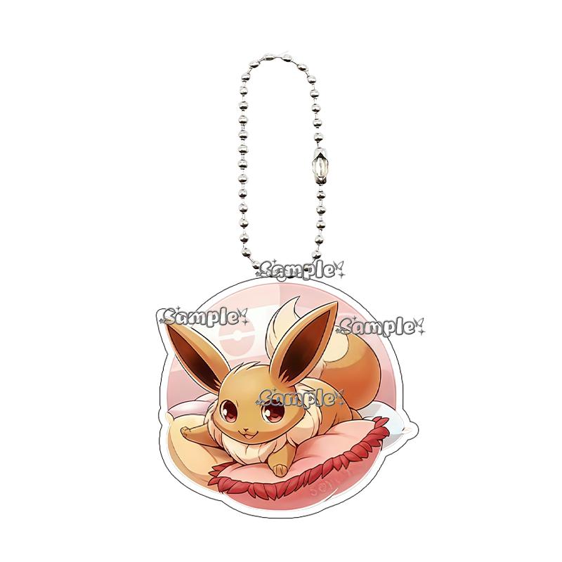 Eevee Acrylic Keychain Anime Cartoon Umbreon Jolteon Leafeon Sylveon Cute Character Accessory Backpack Pendant Decoration Gift
