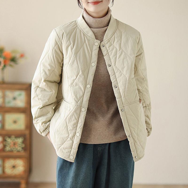 

Універсальна пухова бавовняна куртка великих розмірів для жінок 2025 року: Легке, Тепле та Вільне Зимове Пальто XL