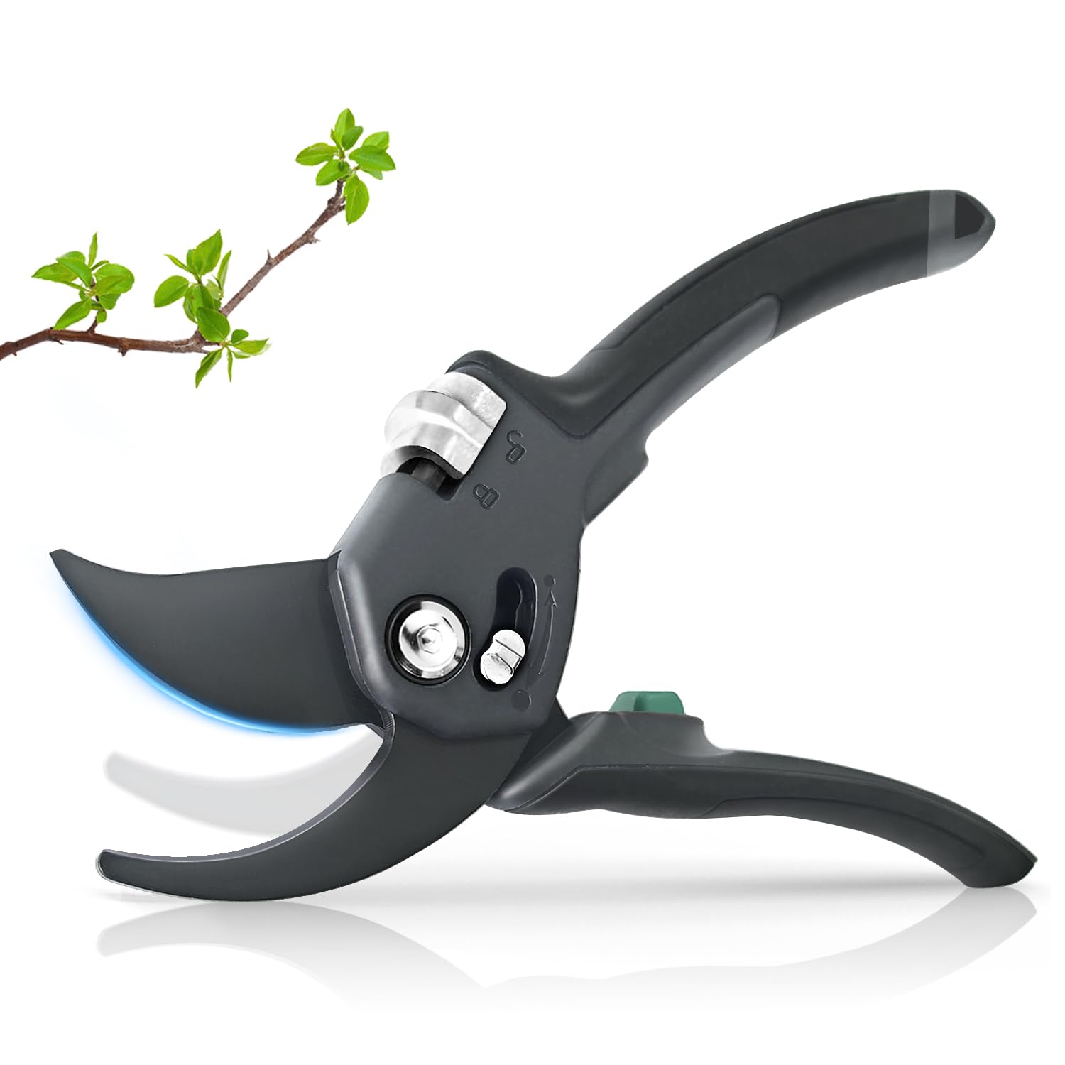 

Секатор Pycuse SK85 Высокоуглеродистая сталь 5x Эргономичный Алюминиевый сплав 25 мм Легкий Алюминиевый Легкий для Фруктового сада и Комнатных растений [2025 Садовый]