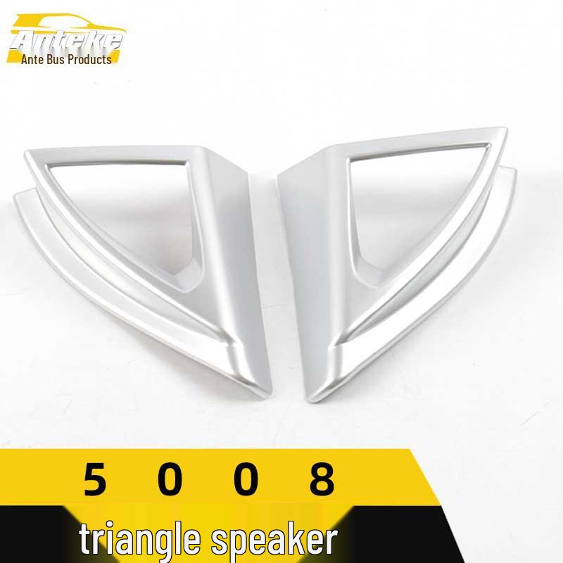 Peugeot 5008 Triangle Speaker Cover Decorative Electroplated A-Pillar Sequins Trim