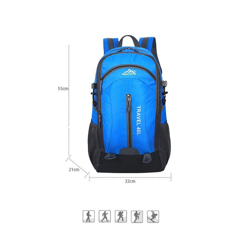 Spacious 40l Usb Breathable Charging Outdoor Sport Travel Camping Hiking Backpack