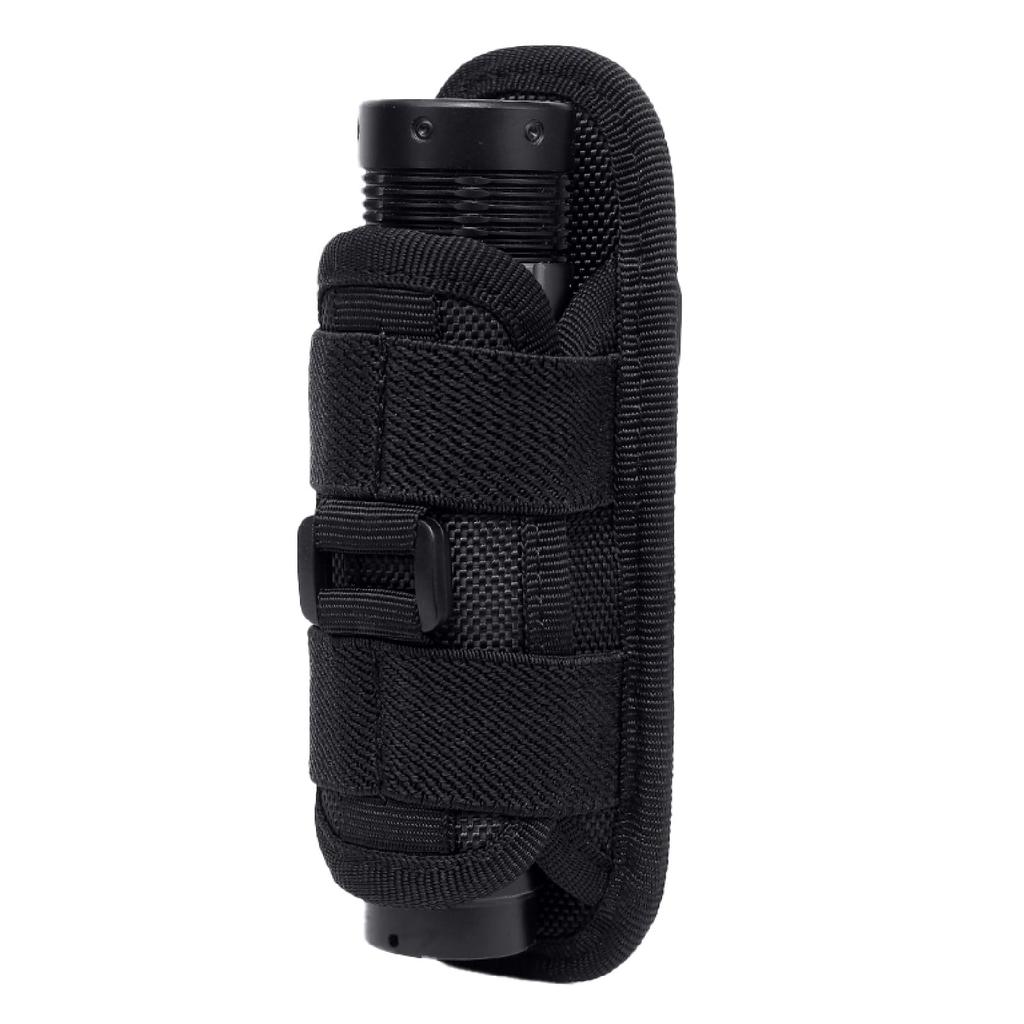 YAPJEB Light Pouch Molle Light Case Molle Flashlight Holder Belt Light Holster EDC Pouch Military Tactical Flashlight Pouch Backpack Accessory (01