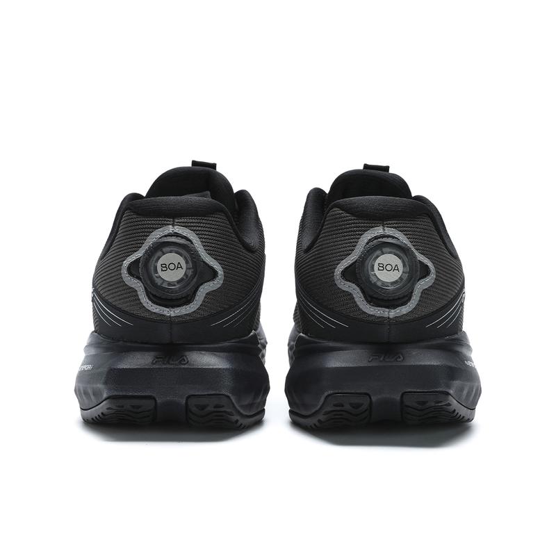 FILA Boa Energy 2 Slip-On Casual Solid Color Versatile Low-Top Running Shoes Men sneaker Iron-Gray Horse-Black A12M431104FFB