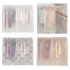Clear Reusable Wardrobe Clothes Protectors Dustproof Hanging Organizers Clothing Rack Covers For Long Coat Garment Bag
