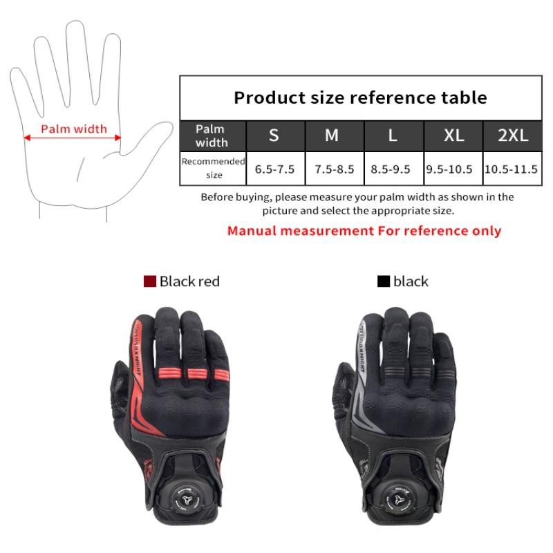 SFK New Motorcycle Gloves Full Finger Summer Mesh Breathable Knob Adjust Riding Protection Non-slip Wear-resistant Touch Screen