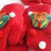 Bell Snowman Christmas Kids Mittens Full Fingers Gloves Women Knitted Gloves Santa Claus Printed
