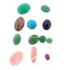 [Used] Turquoise, Amethyst, Rhodonite, Conch Shell, Synthetic Star Ruby, Etc. Loose Stones/j19-33