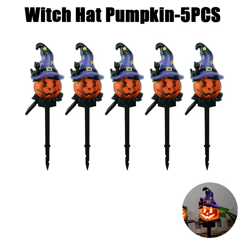 Solar Powered Halloween Pumpkins Outdoor Lights Creative Atmosphere Layout Waterproof Courtyard Garden Scenery Decoration