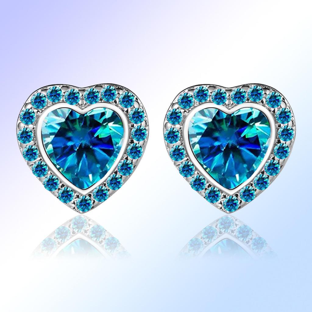Korean Peach Heart Earrings: Simple, Small, and Cute Love-themed Jewelry for Women