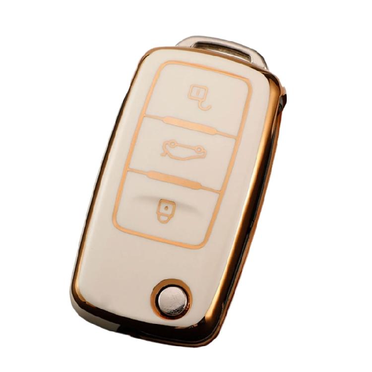 Полная защита Чехол-протектор для ключа-брелока из ТПУ Чехол-оболочка для автомобильного ключа-пульта Водонепроницаемый чехол