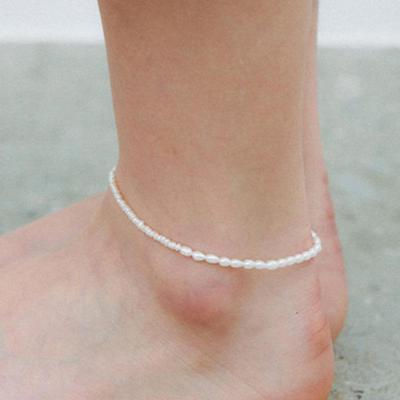 FLIT PEARL ANKLE BRACELET 002 (UNBAL)