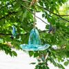 Weatherproof Glass Hummingbird Bird Bath Waterer Attracts Hummingbirds With Smooth Surfaces And Tool Less Installation