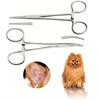 1pc Stainless Pet Ear Hair Remover & Hemostat - Heavy-Duty Dog Grooming Suitable for Dogs, Ear Hair Trimmer with Hemostatic for Quick Hair Removal