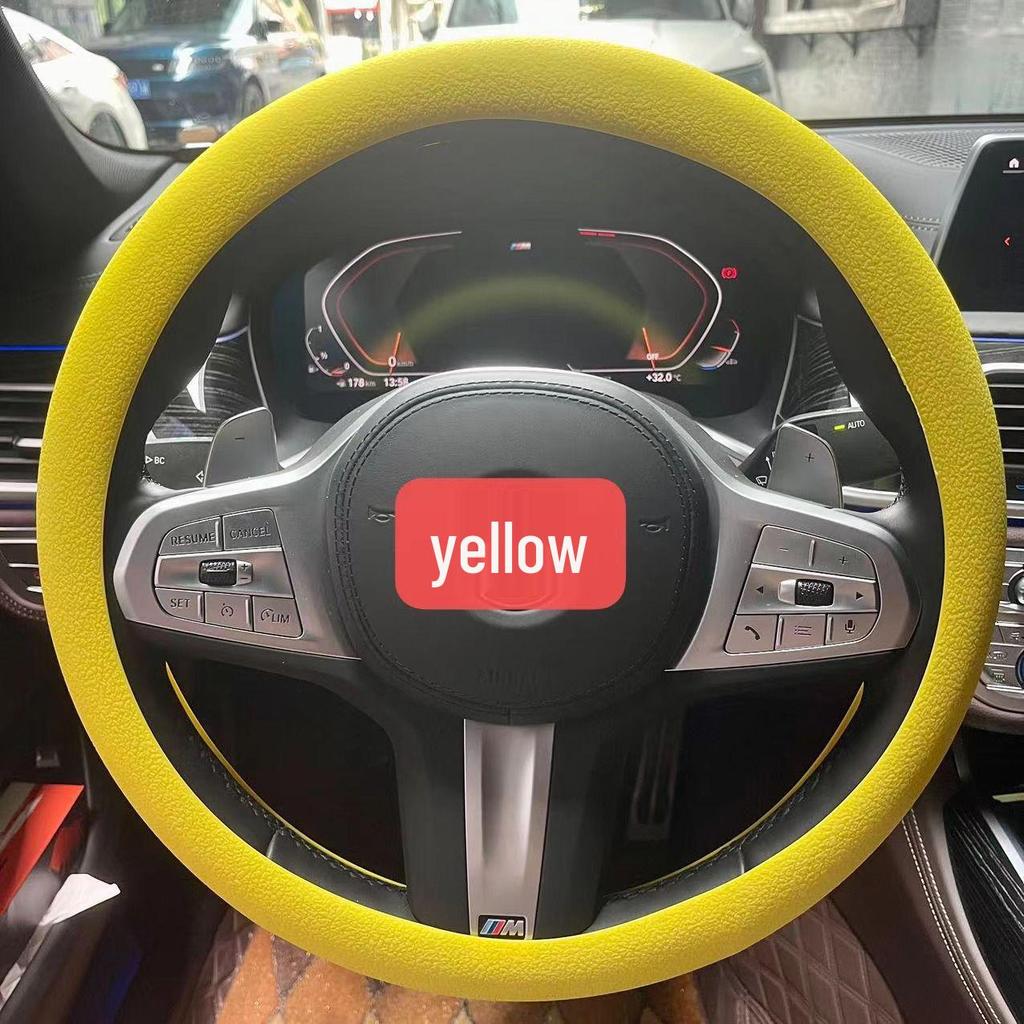 Ultra-thin Silicone Steering Wheel Cover - Non-slip, Wear-resistant, Universal Fit for All Seasons