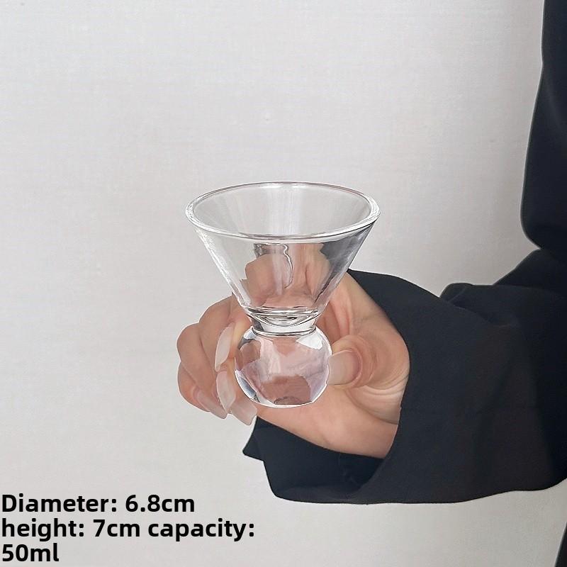 

Ретро Узор Драгоценного Камня Высокий Бокал для Льда Кофе Сока Газированной Воды Посуда Нордический Sle Чистый Цвет Универсальный Бокал 200ml прозрачный