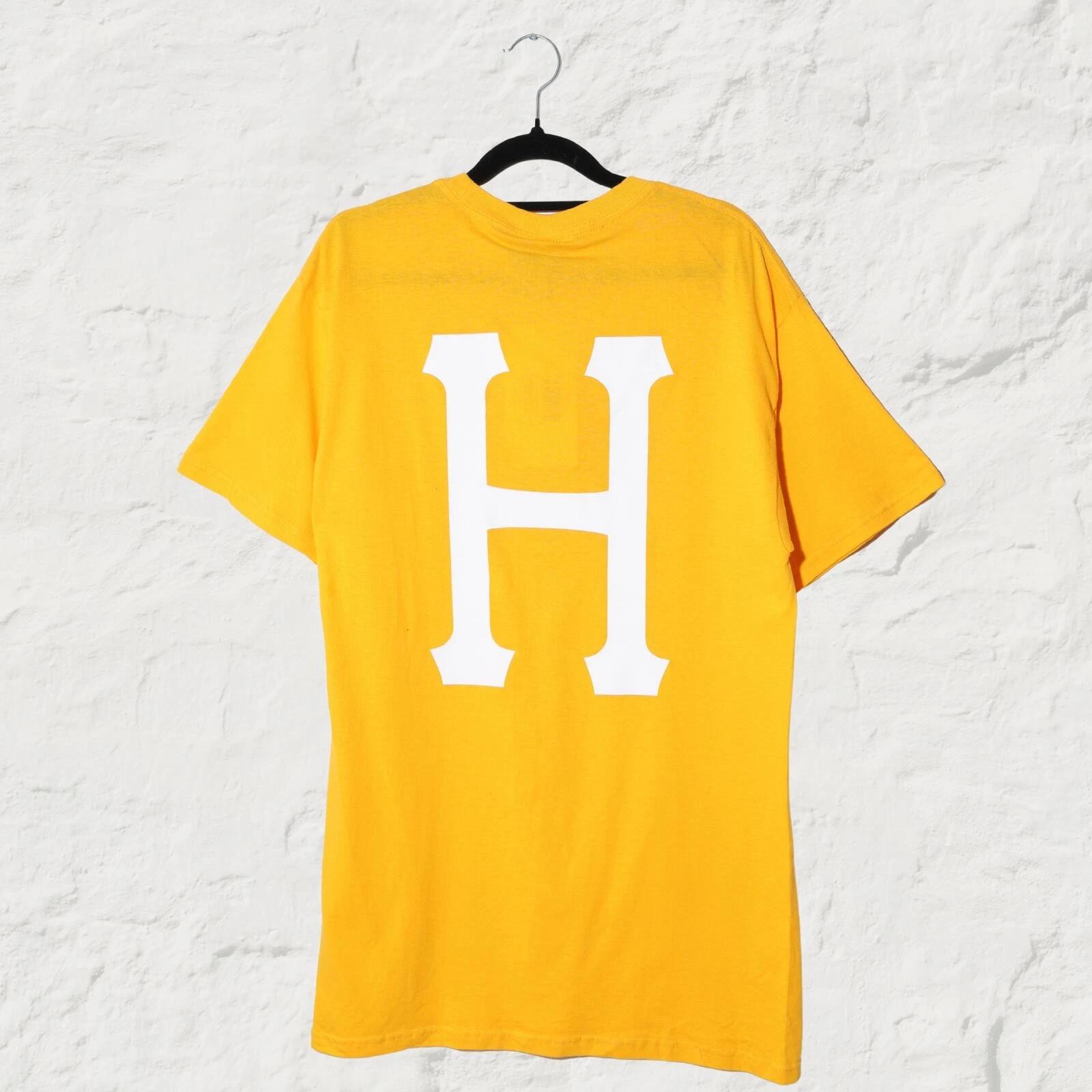 HUF Essentials Classic H Tee Gold Rare Salesman Sample M S
