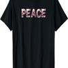 PEACE with Cherry Blossom Design T-Shirt