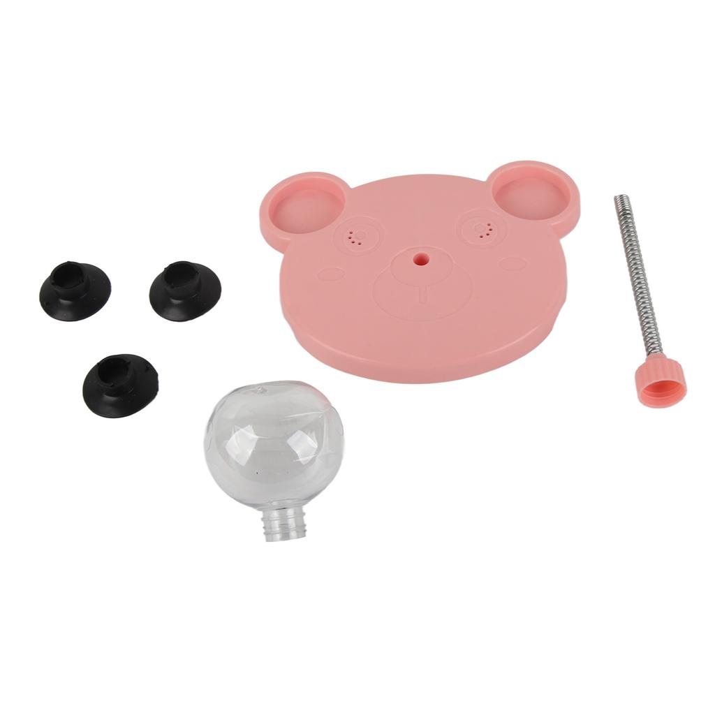 Cat Trt Dispenser Toy Plastic Cute Br Shape Lky Food     Track Feeder Toy with Spring for Cat Gifts