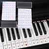 1 Set Sticker Litere Piano pentru Începători 88/61/54/49 Taste Cu Etichete Colorate Detașabile pentru Note Sticker Tastatură Pian