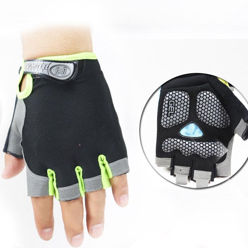 Cycling Half-finger Gloves Velcro Sunscreen Men and Women Non-slip Summer Bicycle Pads Fitness Fishing Gloves
