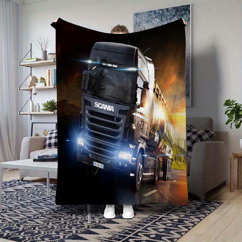 Scania Vabis Blanket Blanket Home Decor Office Rest Blanket Bedroom Nap Blanket