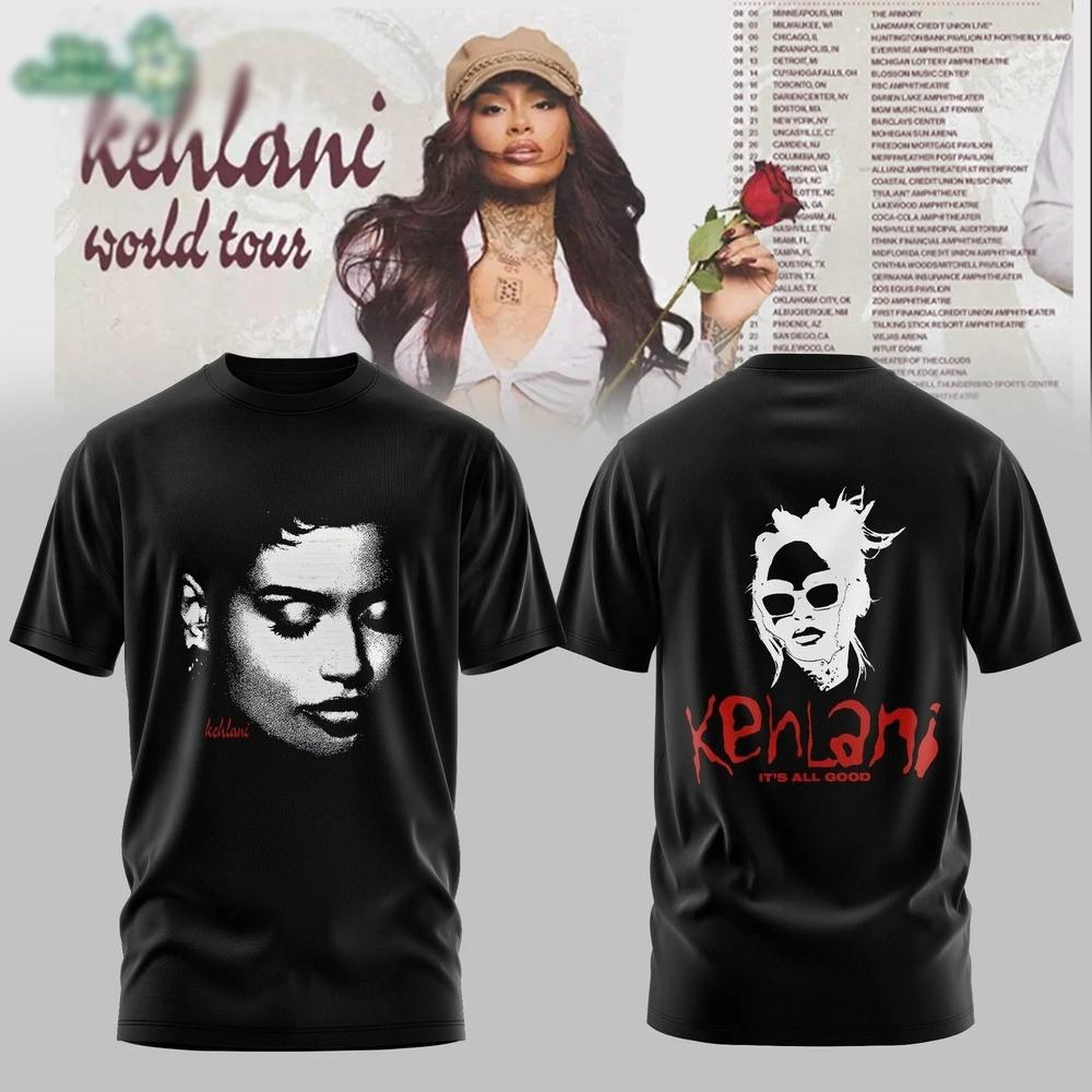Kehlani World Tour 2026 Two Sided T-Shirt XL