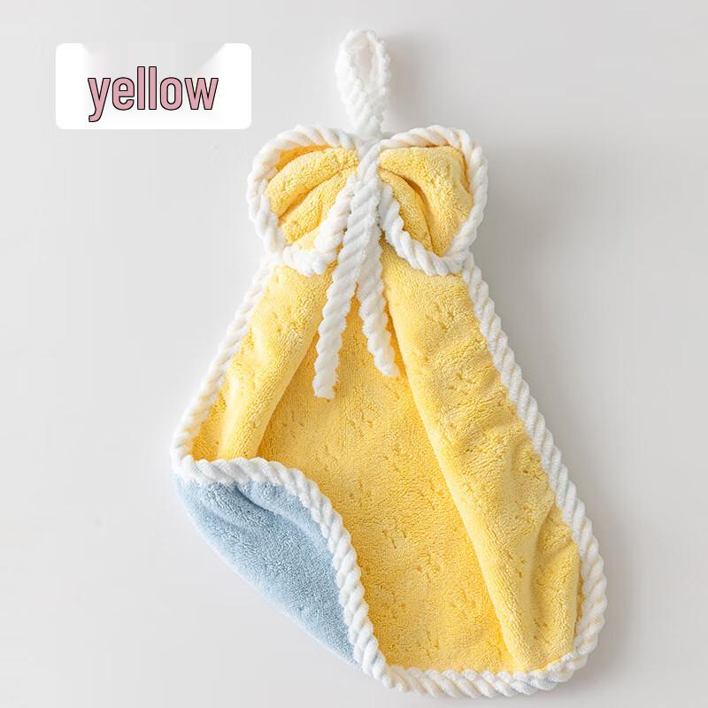Coral Fleece Bowknot Hand Towels (5-Pack)