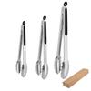 Stainless Food Tongs - Heat Kitchen Tongs for BBQ Grilling, Cooking and Serving