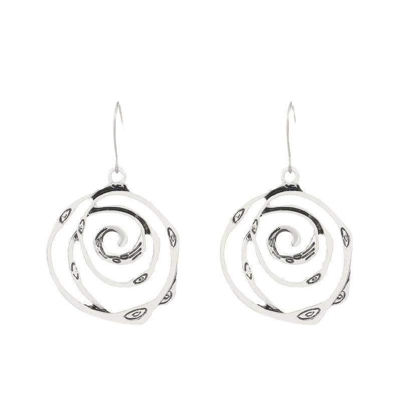 Punk Rock Thorn Rivet Hip Hop Round Earrings