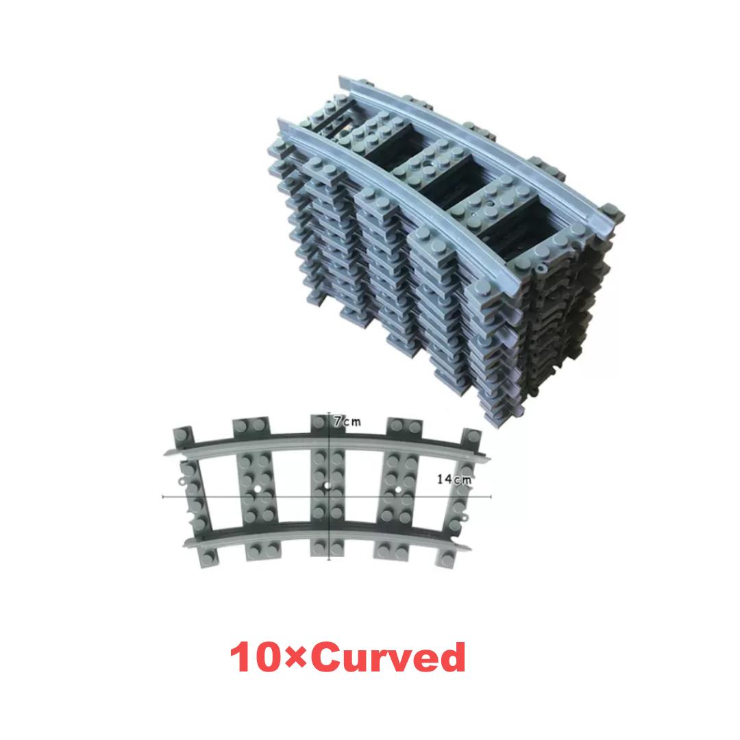 

Городские Креативные Железнодорожные Пути Поезда Железная Дорога Раздвоенный Рельс Прямые Изогнутые Пути Наборы Строительные Блоки Кирпичики Аксессуары Детали Игрушки для Детей Детские Мальчик No Box