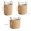 Cotton Rope Laundry Basket Large Capacity Laundry Hamper for Sorting Dirty Clothes Easy to Use Blankets Collector