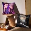 Y-Yuri On Ice Pillow Case Anti-dustmite Pillowcase Invisible Zipper Silky Short Plush Sofa Cushion Cover
