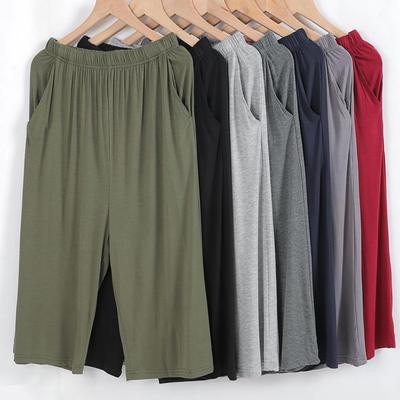 Summer Men's Modal Loose Large Casual Home Sleeper Pants High Waist