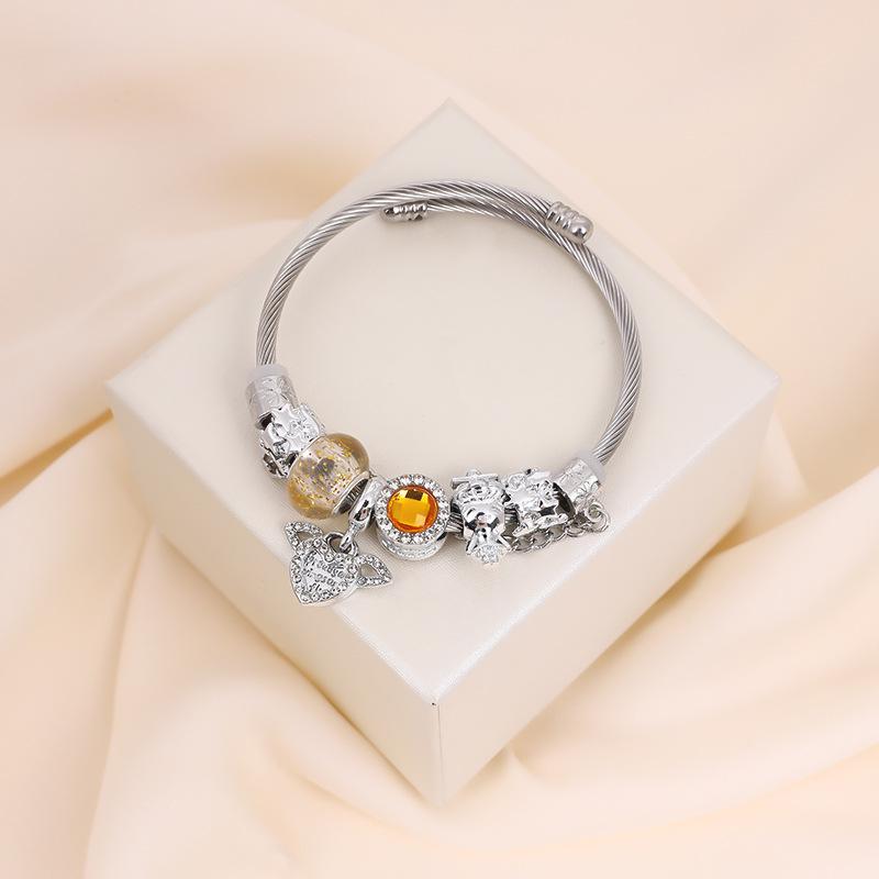 Panjia Ängelvinge DIY Avtagbart Armband – Justerbart Armband i Ins-stil