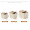 Plastic Sealed Jar Sliding Lid Rice Bucket New Grain Storage Bin  Kitchen Use