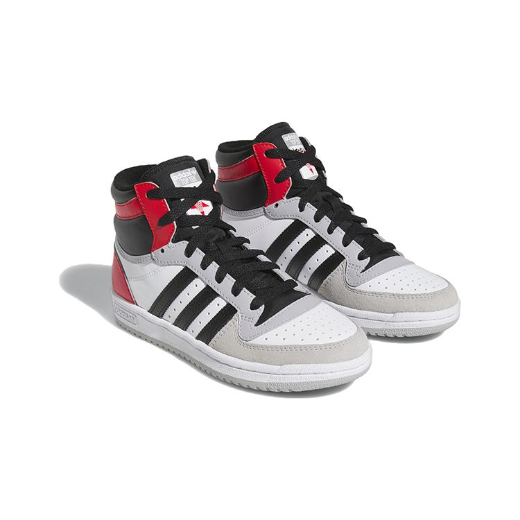 Adidas Originals Top Ten RB High-Top Skate Shoes Kids Sneakers White Black Red IG4795