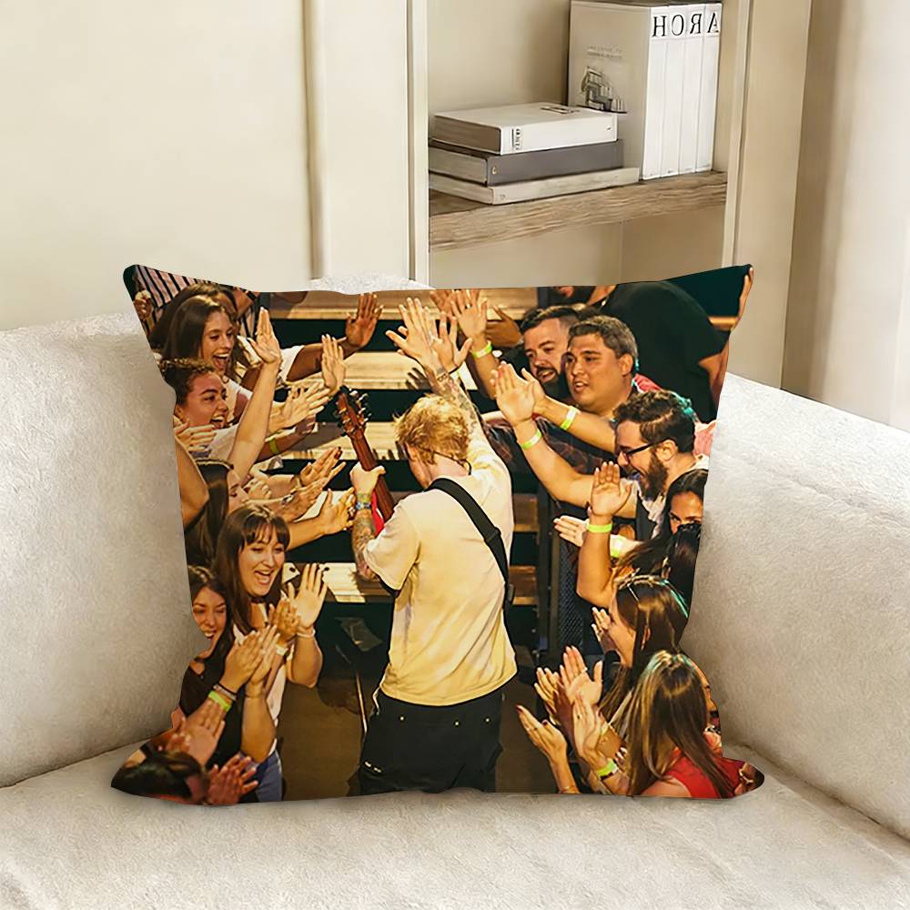 Ed SSheeran Albums Pillow Case Living Room Sofa Cushion Cover Suitable For Home Bedroom Room Decoration