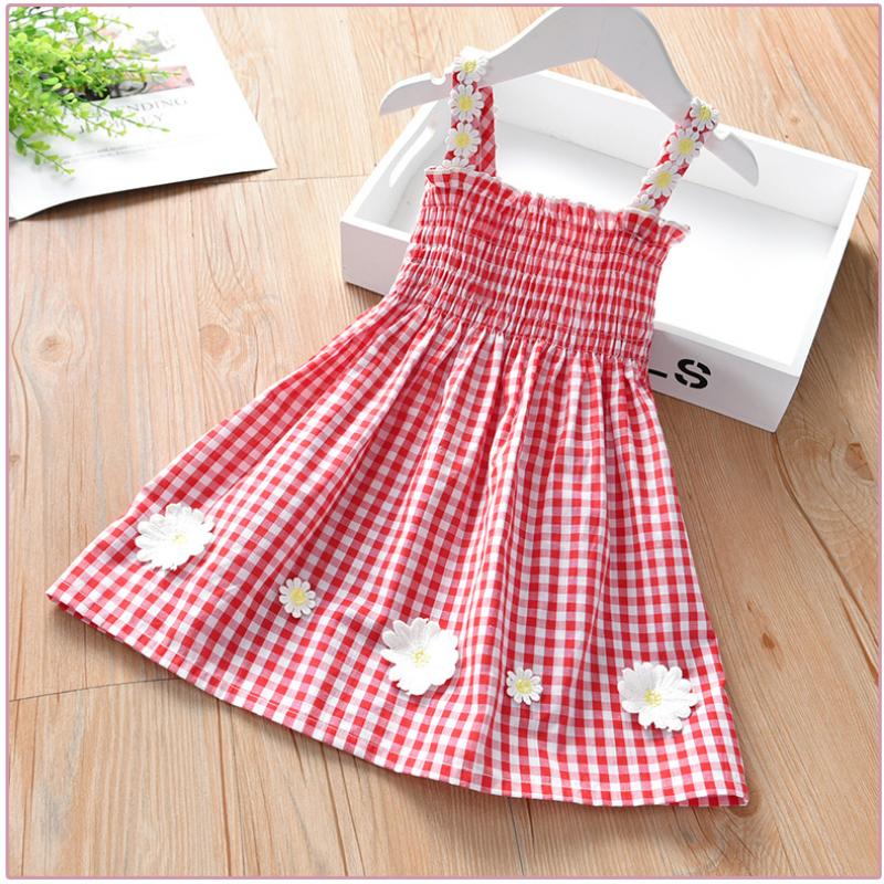 

Лето 2023. Детское платье. Клетчатое платье принцессы Little Daisy для девочек. 130cm