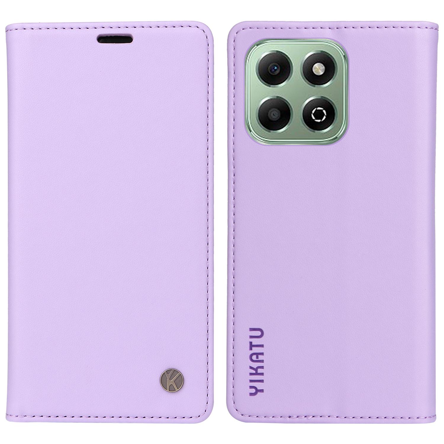 

YIKATU YK-001 For Honor X6c 4G/X6a 4G/X6b 4G/X5b/X5b Plus Case Stand Leather Phone Cover Strong Magnetic Closure A