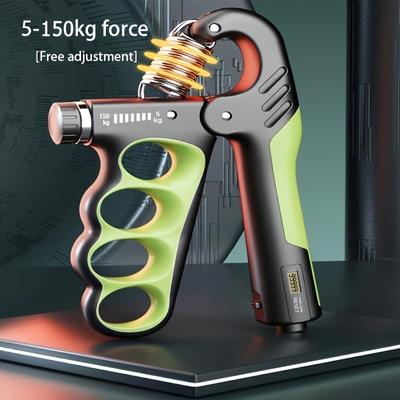 1 Adjustable Robotic Grip, Strength Range 11.02-330 Lbs, Muscle Building and Hand Trainer, Durable PP Material, No Charging Required