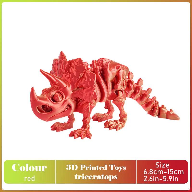 Tirannosauro Rex Stampato 3D Modello di Dinosauro Realistico Articolato Completamente Mobile Regalo di Compleanno Animali Realistici Decorazione da Scrivania