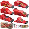 Finger Skateboard Skatepark Set Hindernisparcours Fingerboard Realistische Simulation Tragbares Übungsset Professionelles Mini-Skateboard Kinderspielzeug