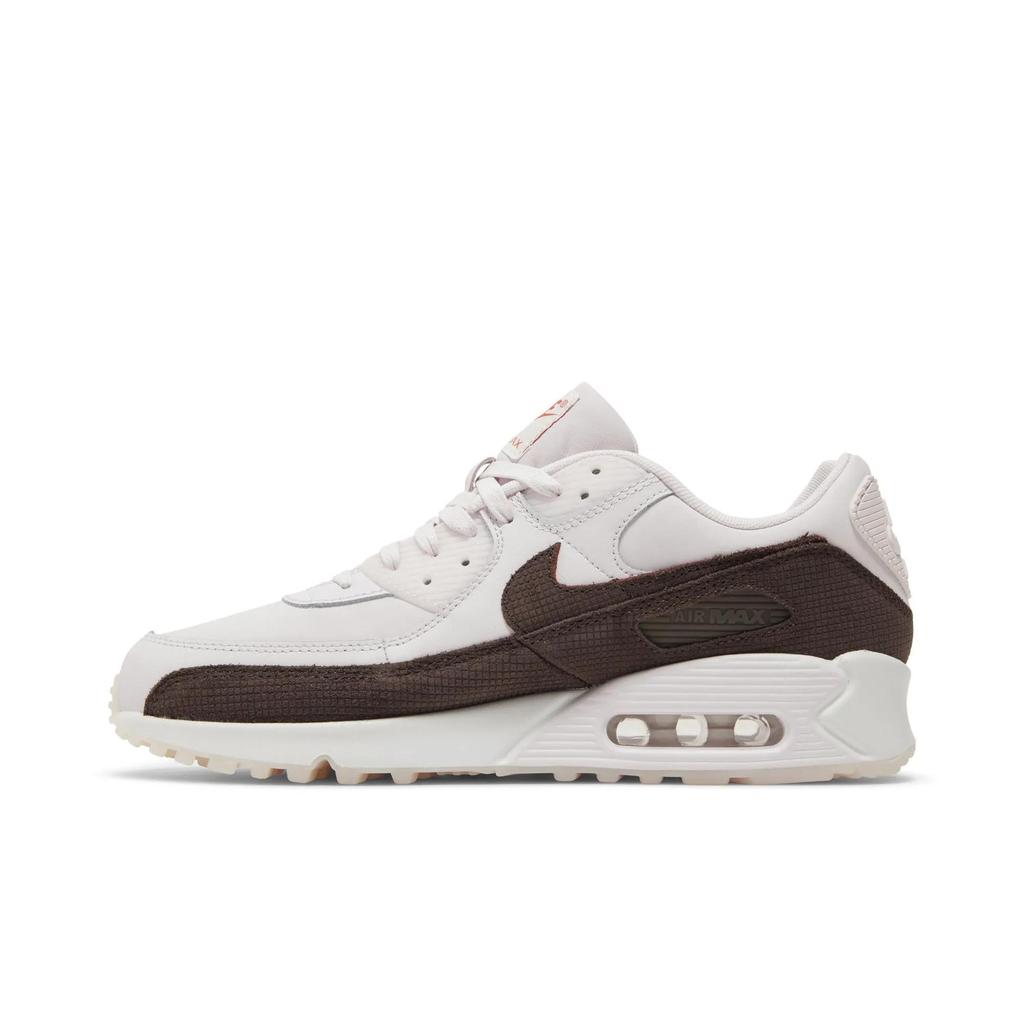 Nike Air Max 90 Leather 'Brown Tile' (Unisex) Pearl Pink / Baroque Brown / Picante Red / Baroque Brown Casual Shoes FD0789 600