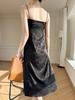 Women's Halter Dress Summer Jacquard Sexy All-in-one Dress High-end Light Luxury Eldest Girl Dress