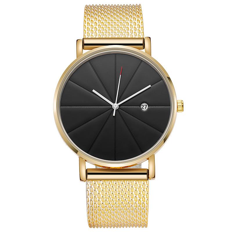 Fashion Men's Quartz Wristwatches with Calendar Casual Design Man's Simple Clock Best Gifts for Friend